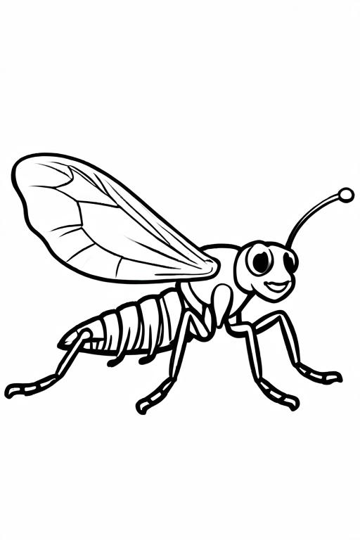 Flea Coloring Page 22 for Kids