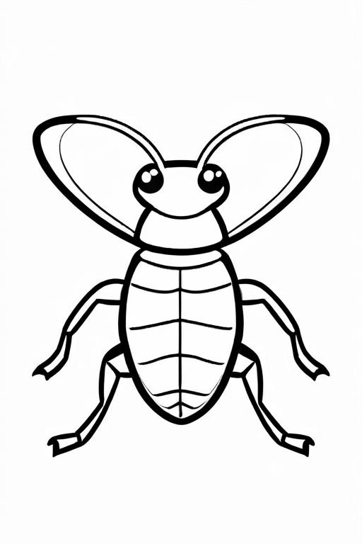 Flea Coloring Page 24 for Kids