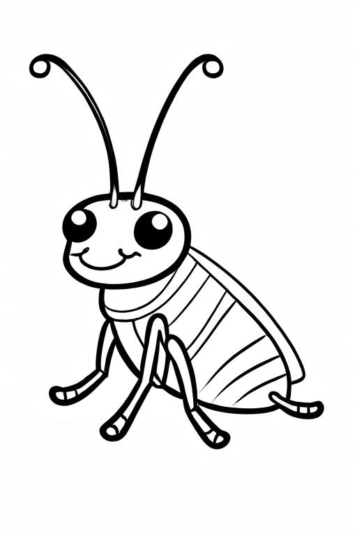 Flea Coloring Page 3 for Kids