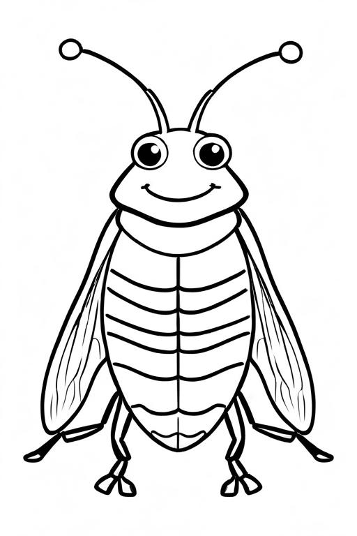 Flea Coloring Page 4 for Kids