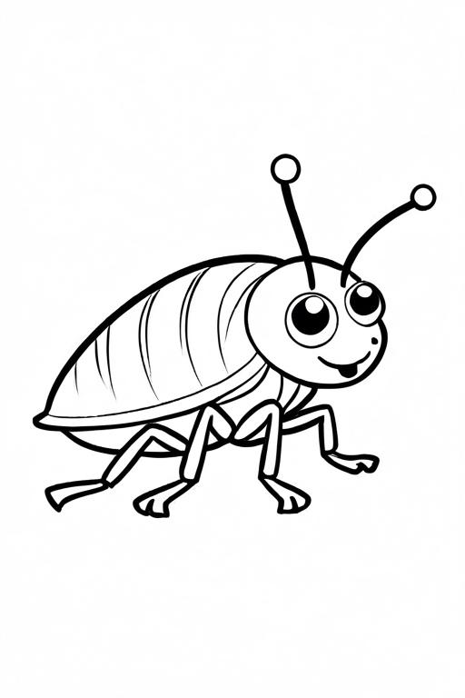 Flea Coloring Page 40 for Kids