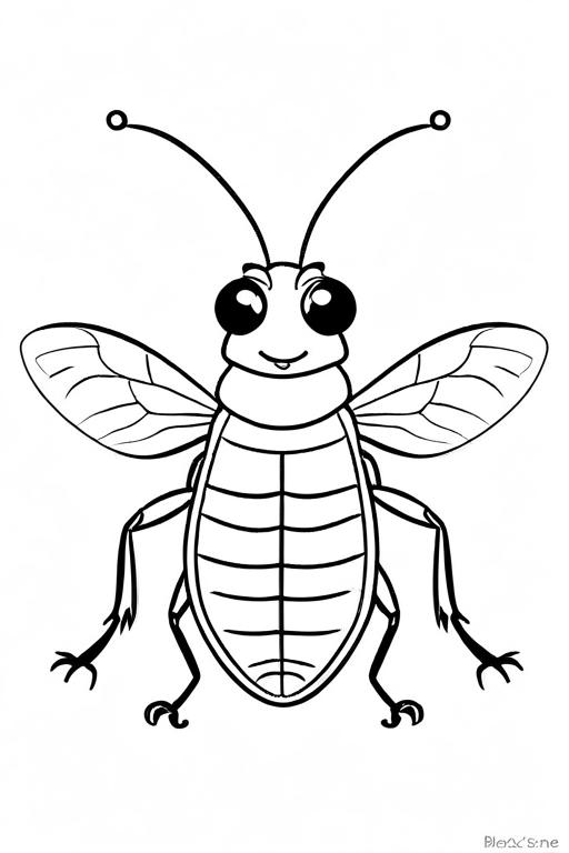 Flea Coloring Page 44 for Kids