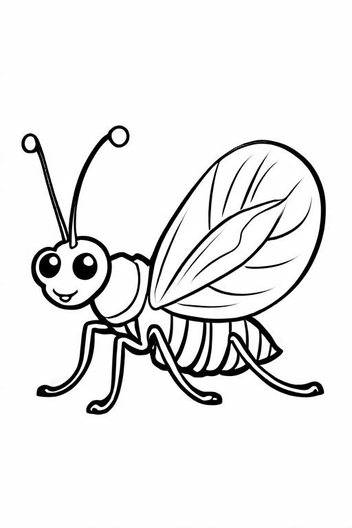 Flea Coloring Page 50 for Kids