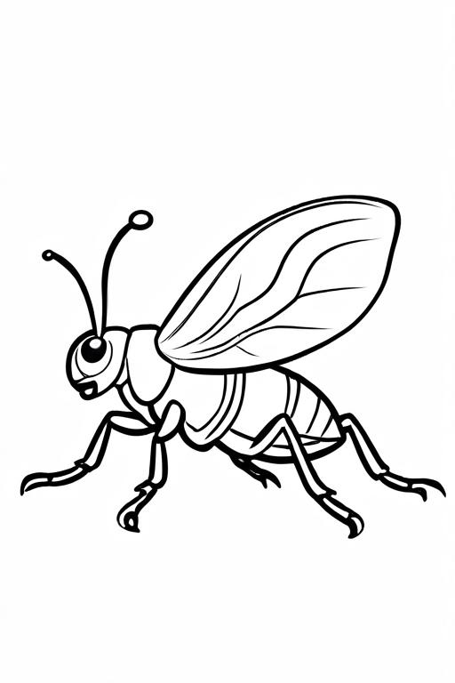 Flea Coloring Page 65 for Kids