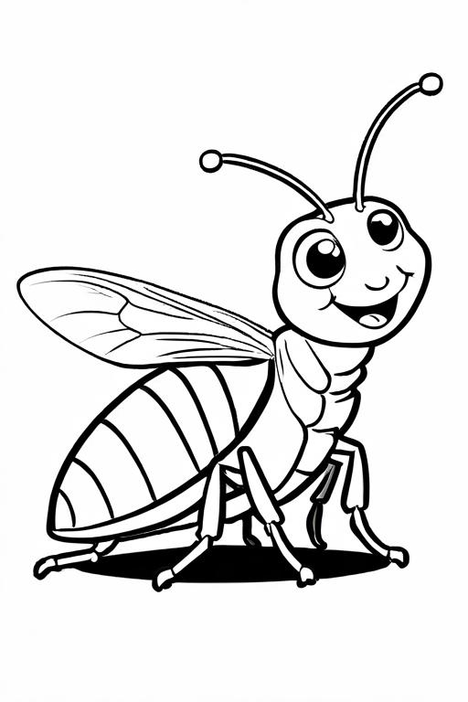 Flea Coloring Page 9 for Kids