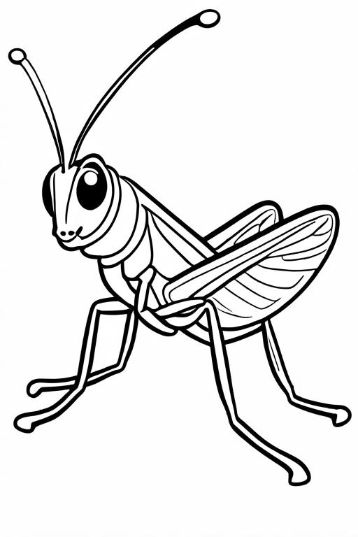 Grasshopper Coloring Page 21 for Kids