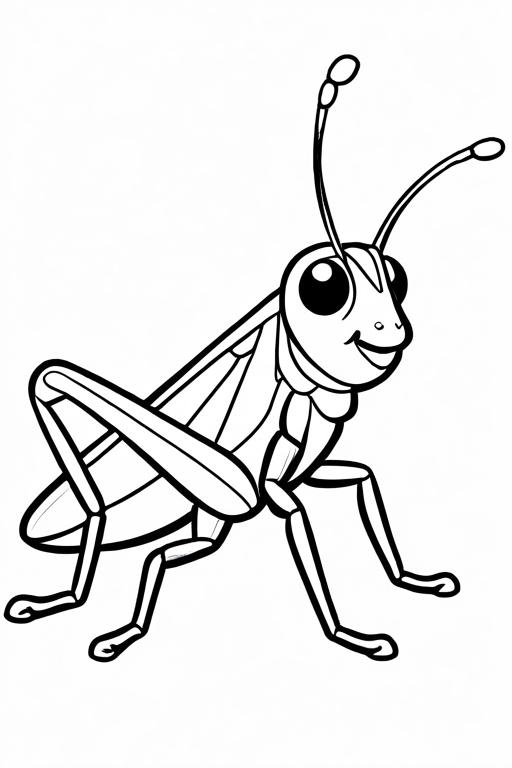 Grasshopper Coloring Page 22 for Kids