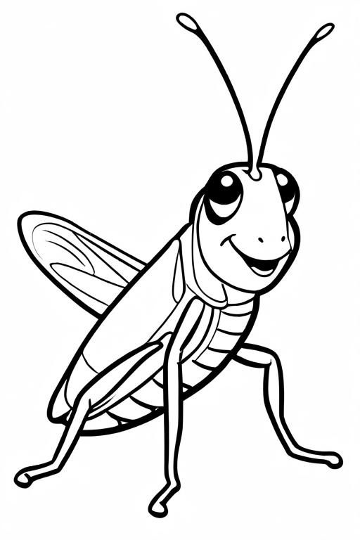 Grasshopper Coloring Page 23 for Kids