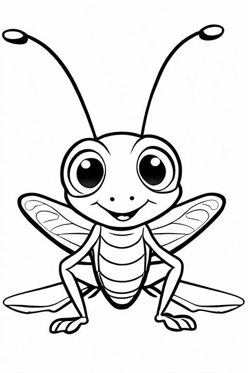 Grasshopper Coloring Page 28 for Kids