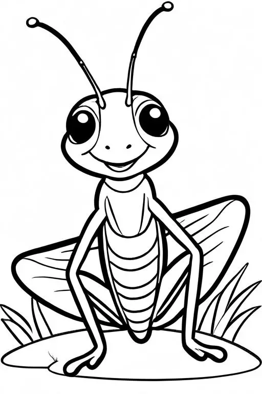 Grasshopper Coloring Page 31 for Kids