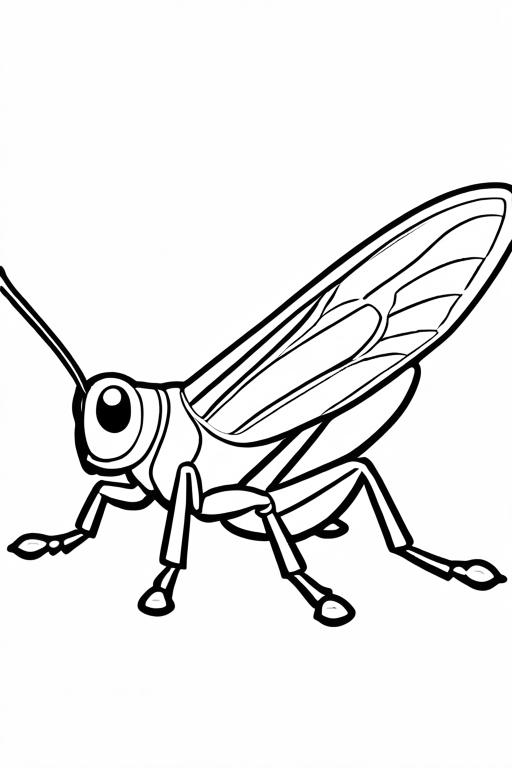 Grasshopper Coloring Page 36 for Kids