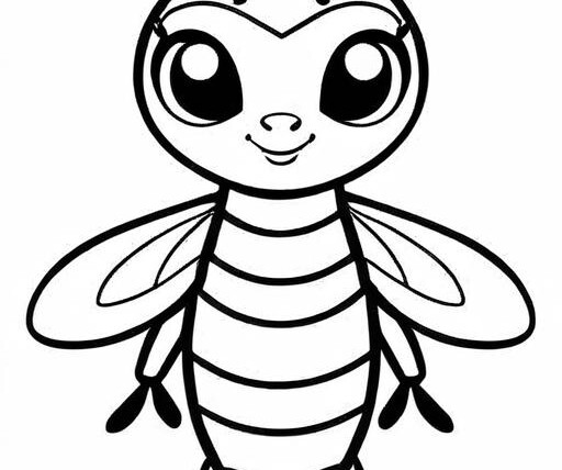 Hornet Coloring Page 1 for Kids