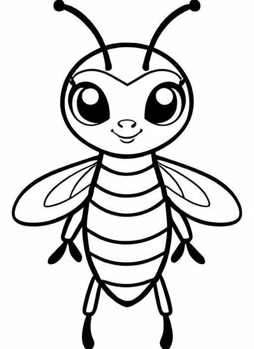 Hornet Coloring Page 1 for Kids