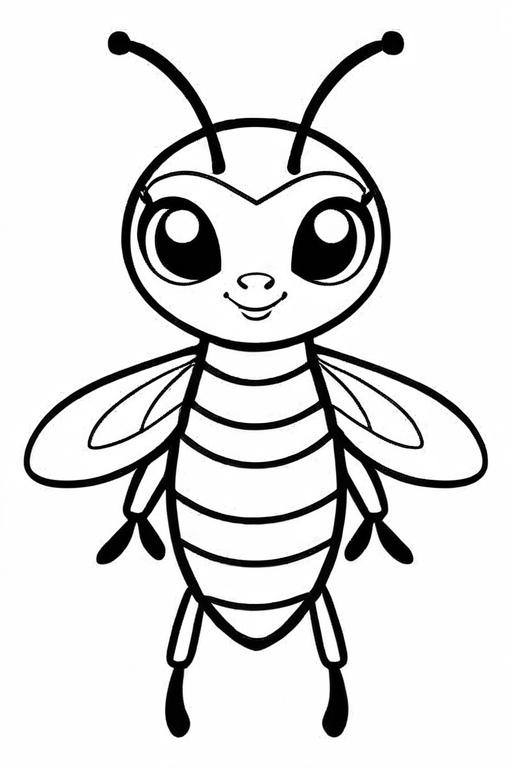 Hornet Coloring Page 1 for Kids