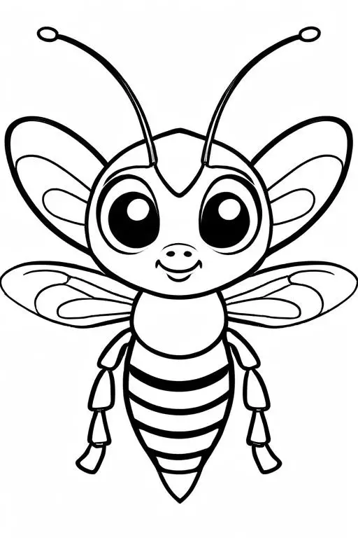 Hornet Coloring Page 2 for Kids