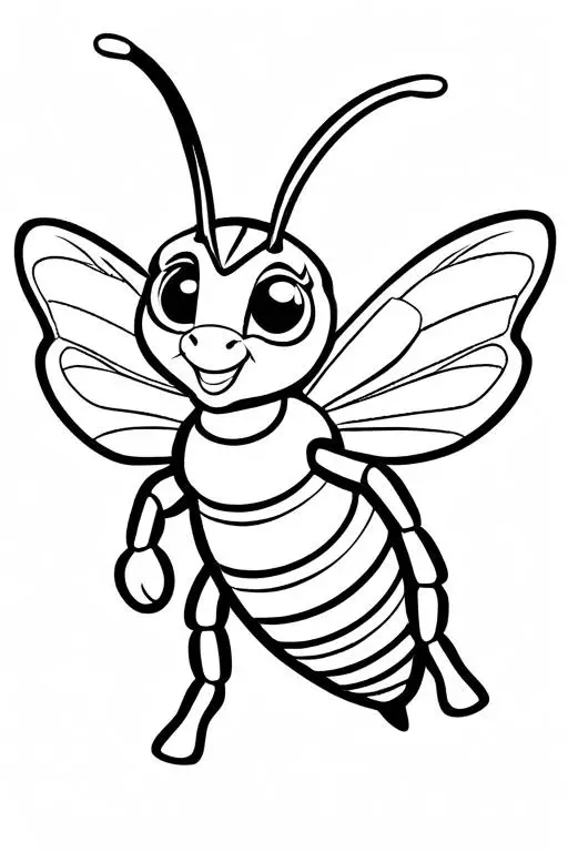 Hornet Coloring Page 4 for Kids