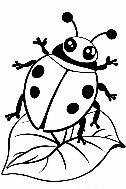 Ladybug Coloring Page 11 for Kids