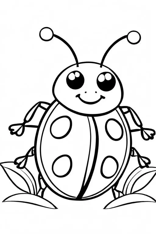 Ladybug Coloring Page 13 for Kids