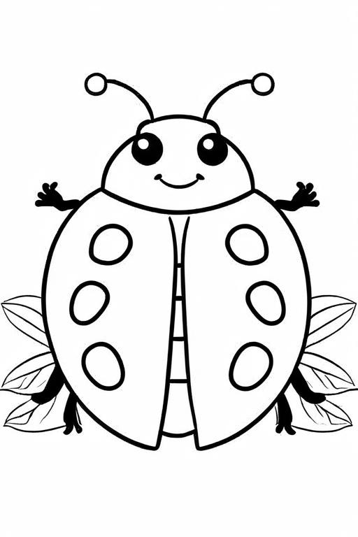 Ladybug Coloring Page 17 for Kids