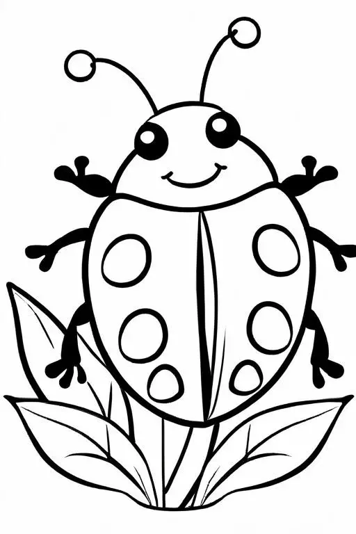 Ladybug Coloring Page 21 for Kids