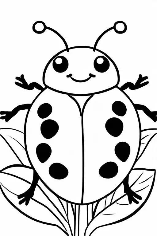 Ladybug Coloring Page 28 for Kids