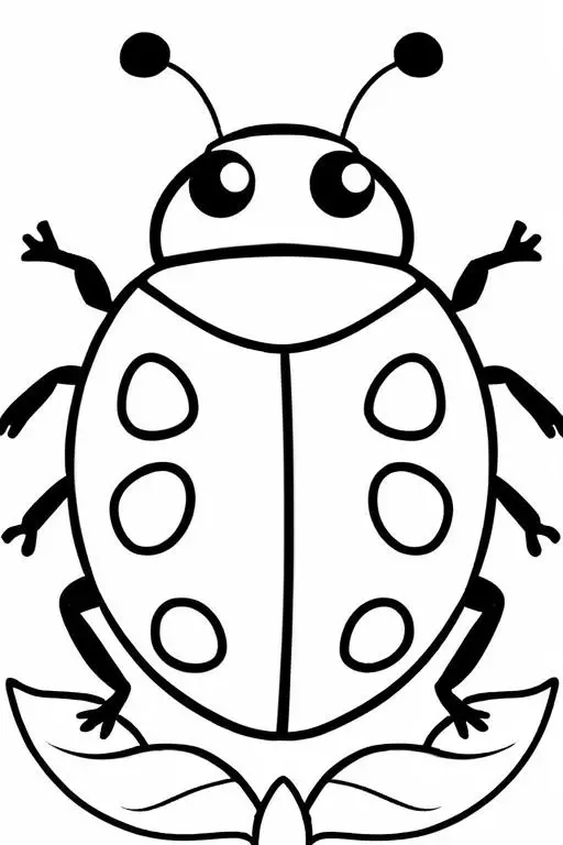 Ladybug Coloring Page 3 for Kids