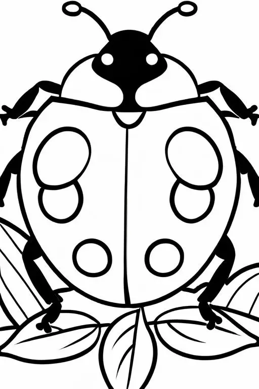 Ladybug Coloring Page 5 for Kids