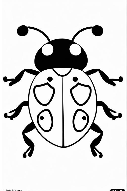 Ladybug Coloring Page 6 for Kids