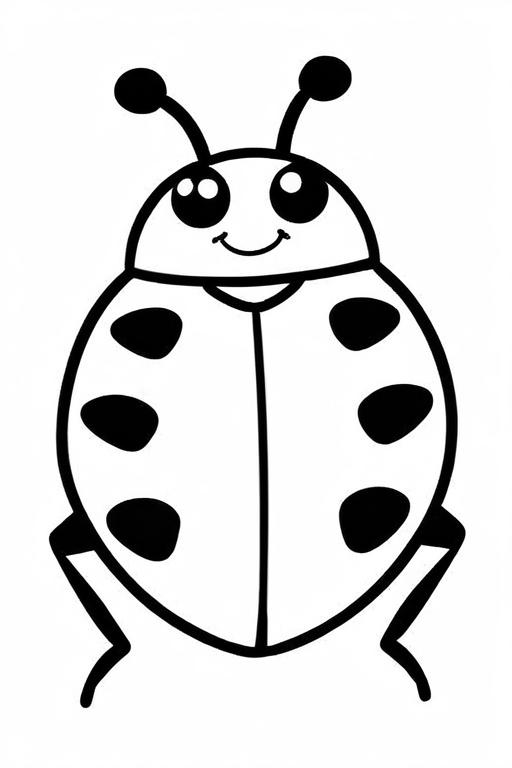 Ladybug Coloring Page 7 for Kids