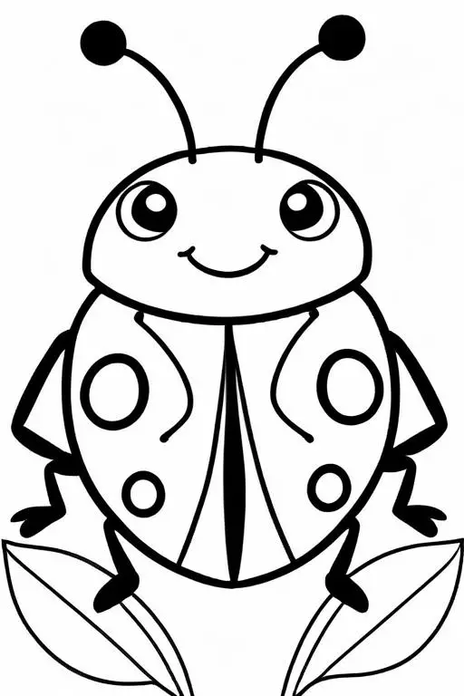 Ladybug Coloring Page 8 for Kids