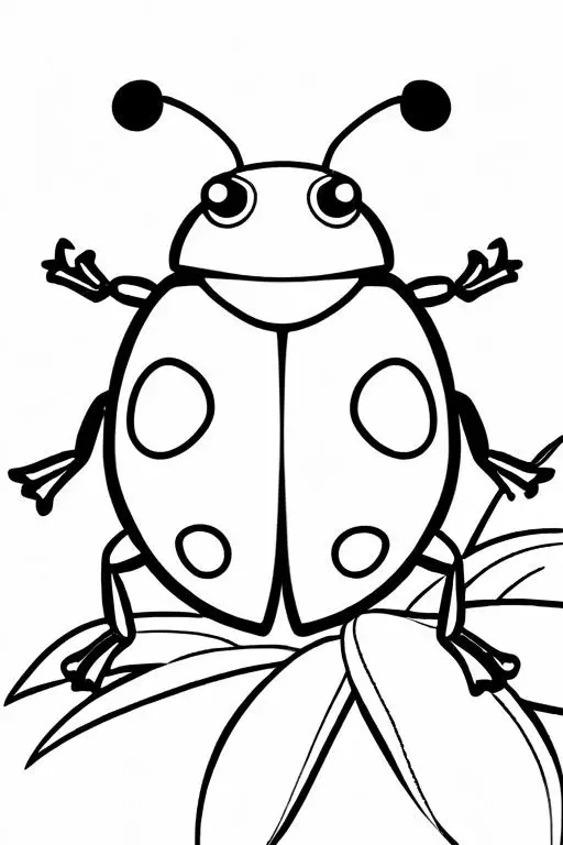 Ladybug Coloring Page 9 for Kids