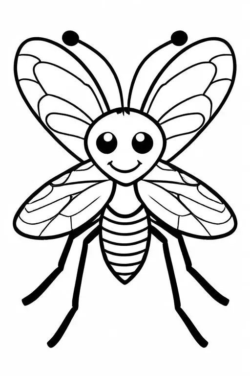 Mosquito Coloring Page 11 for Kids