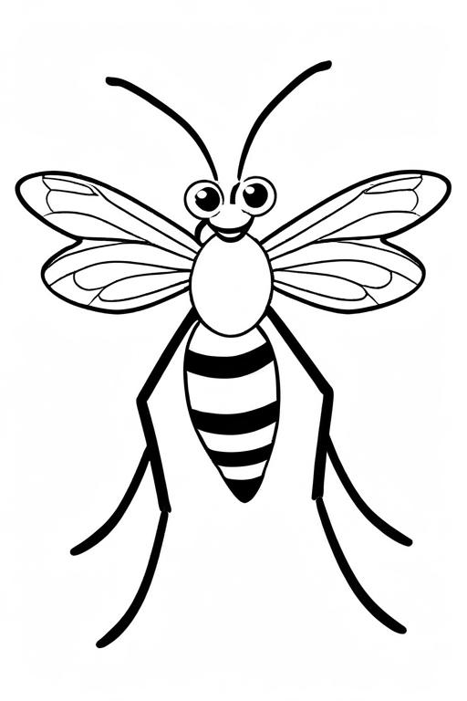 Mosquito Coloring Page 13 for Kids