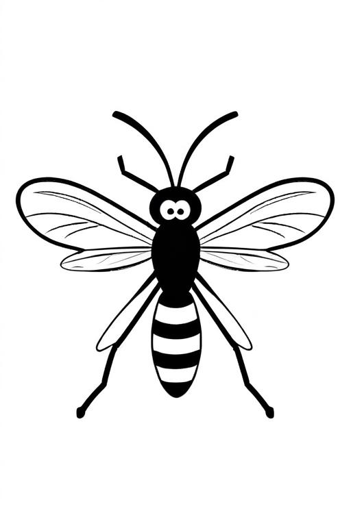 Mosquito Coloring Page 14 for Kids