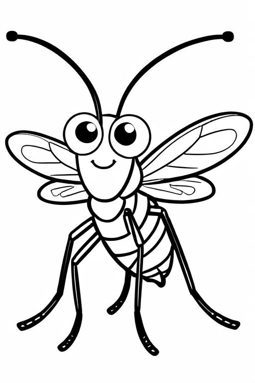 Mosquito Coloring Page 16 for Kids