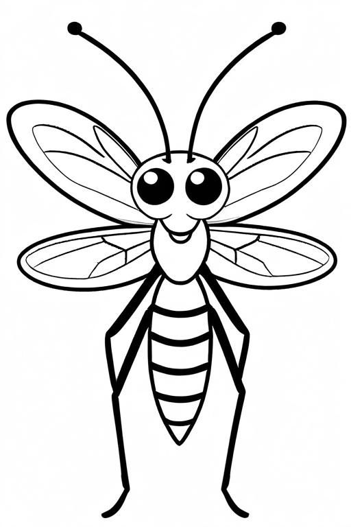 Mosquito Coloring Page 20 for Kids