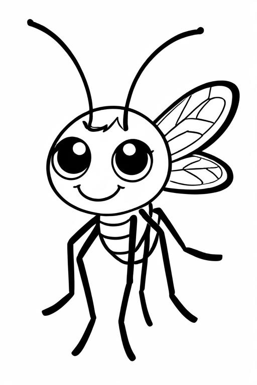 Mosquito Coloring Page 21 for Kids