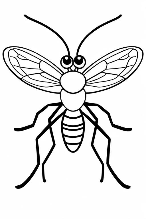 Mosquito Coloring Page 23 for Kids