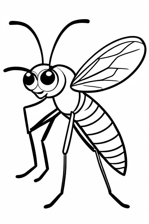 Mosquito Coloring Page 26 for Kids