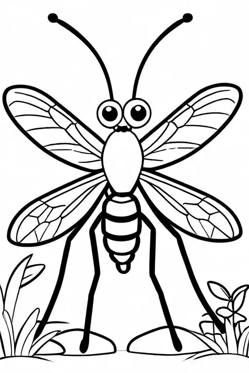 Mosquito Coloring Page 28 for Kids