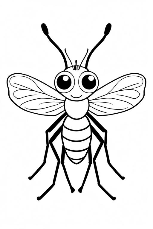 Mosquito Coloring Page 29 for Kids