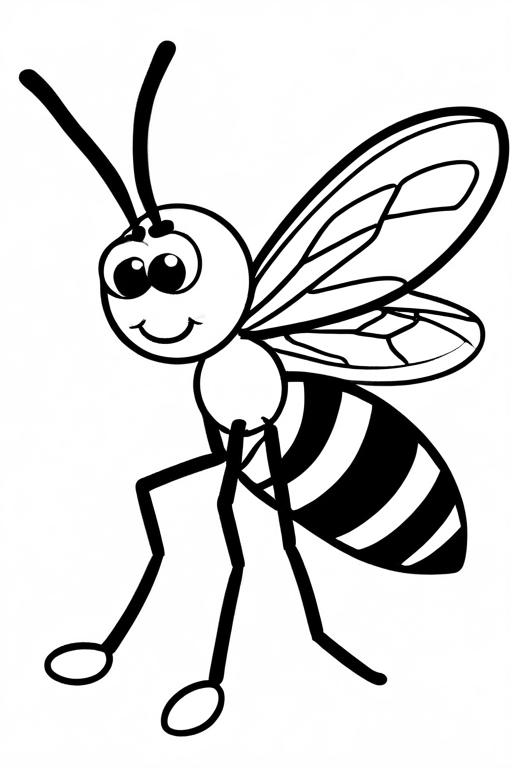 Mosquito Coloring Page 30 for Kids