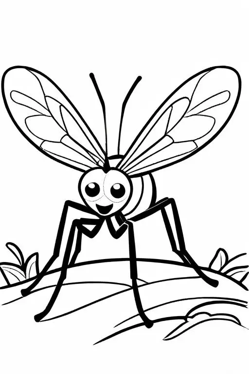 Mosquito Coloring Page 31 for Kids