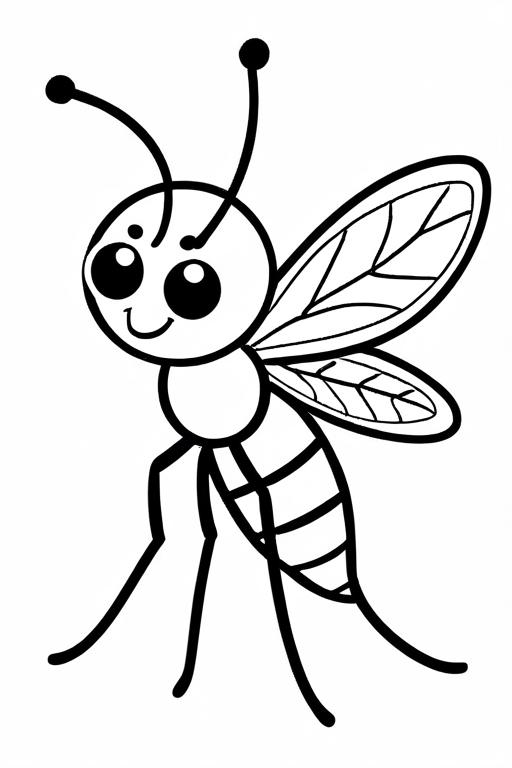 Mosquito Coloring Page 35 for Kids