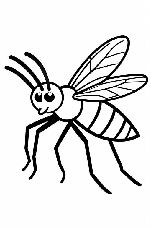 Mosquito Coloring Page 38 for Kids