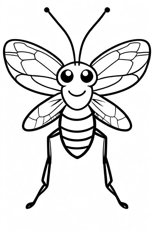 Mosquito Coloring Page 39 for Kids