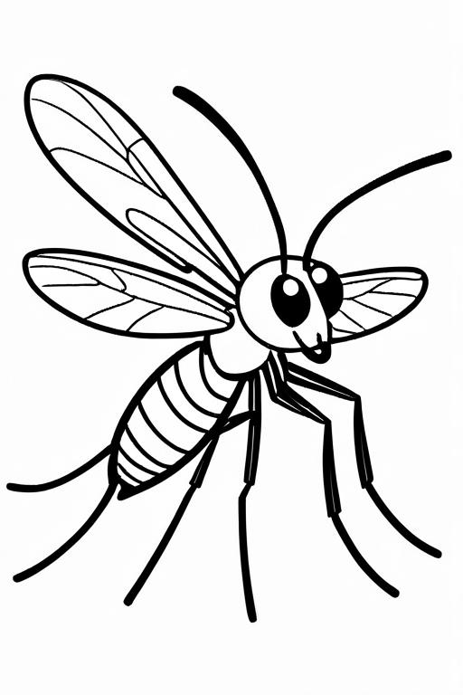 Mosquito Coloring Page 41 for Kids