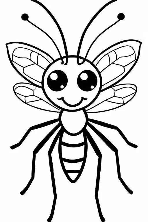 Mosquito Coloring Page 43 for Kids