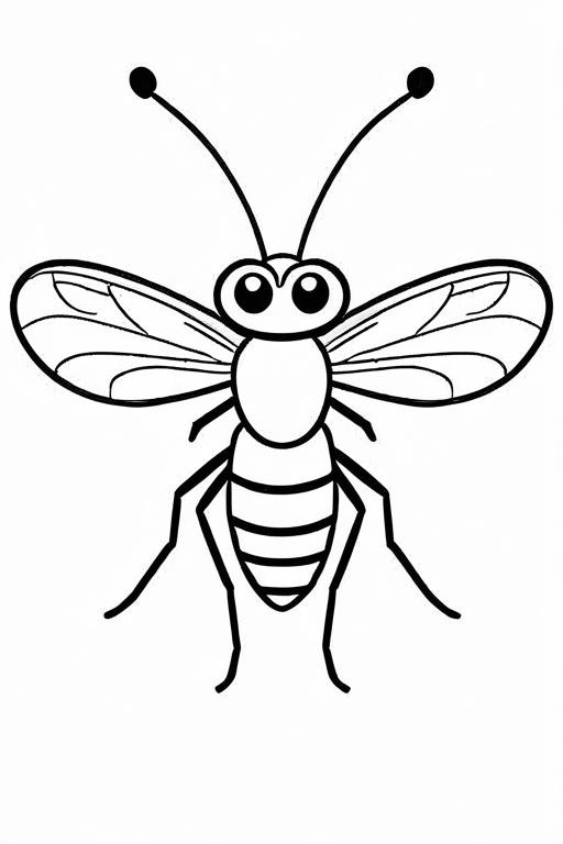 Mosquito Coloring Page 46 for Kids