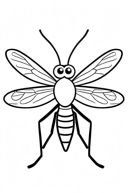 Mosquito Coloring Page 47 for Kids